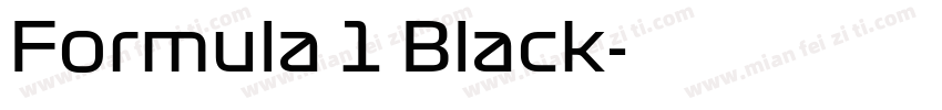 Formula 1 Black字体转换